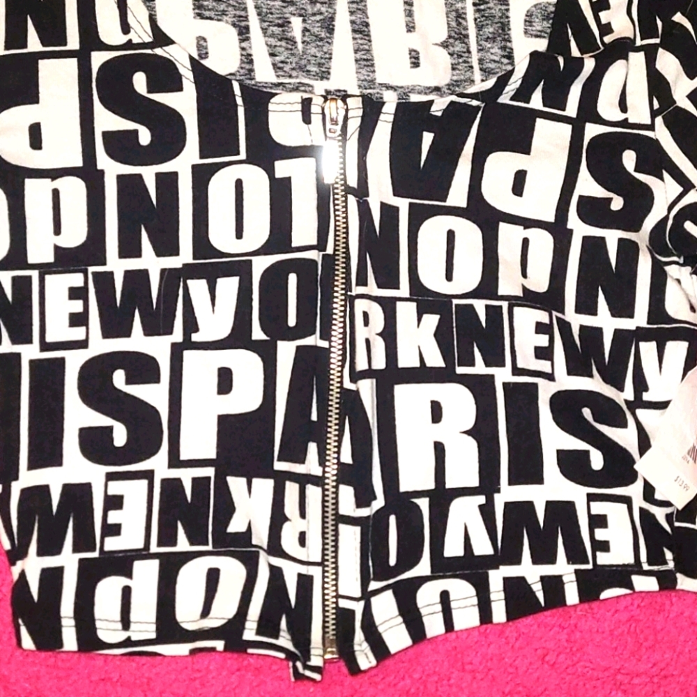 RARE Vintage Croptop "London,Paris,New York" - Picture 2 of 5